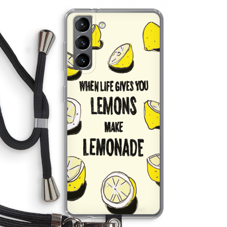 Lemonade: Samsung Galaxy S21 Transparant Hoesje met koord