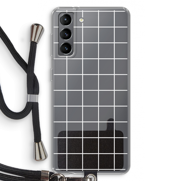 Rooster 2: Samsung Galaxy S21 Transparant Hoesje met koord