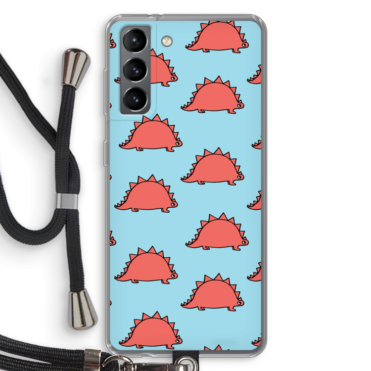 Dinosawrr: Samsung Galaxy S21 Transparant Hoesje met koord