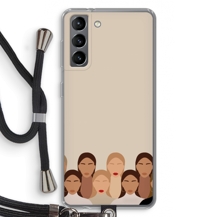 Girls girls girls: Samsung Galaxy S21 Transparant Hoesje met koord