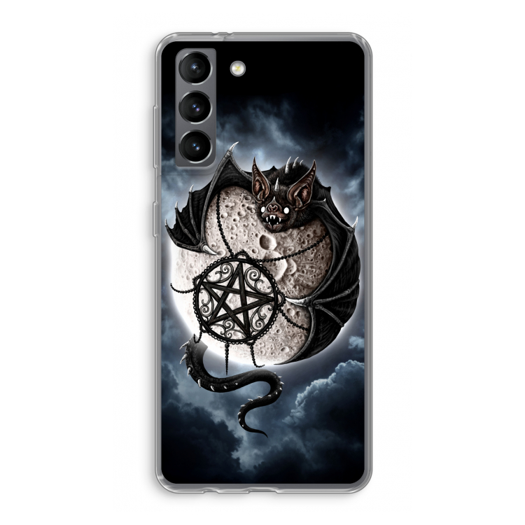 Volle maan: Samsung Galaxy S21 Transparant Hoesje