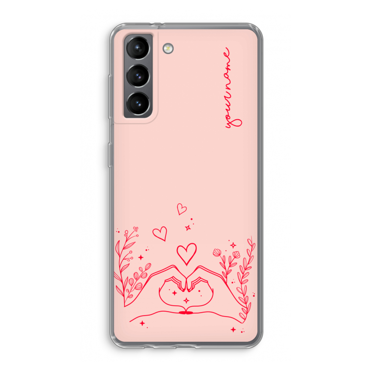Love is in the air: Samsung Galaxy S21 Transparant Hoesje