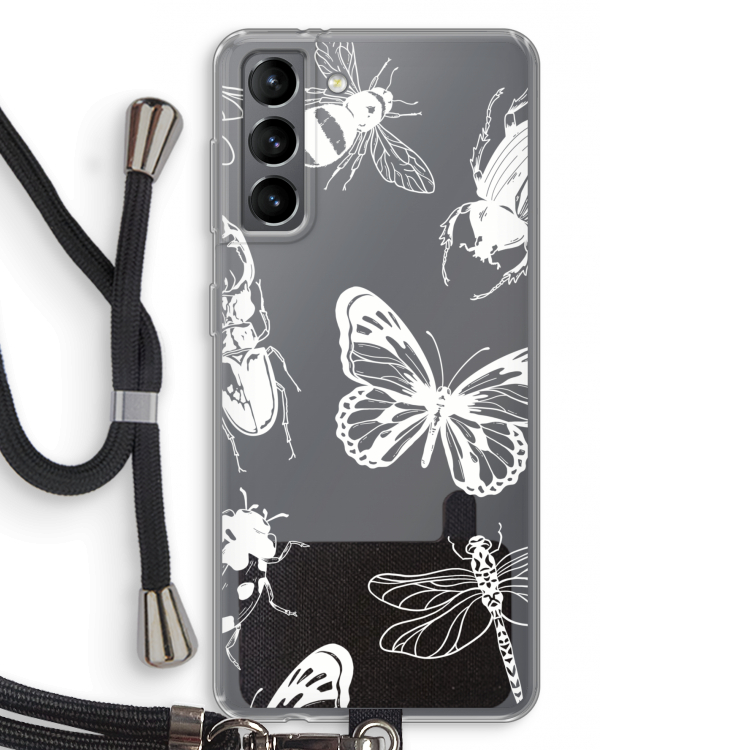 Tiny Bugs: Samsung Galaxy S21 Transparant Hoesje met koord