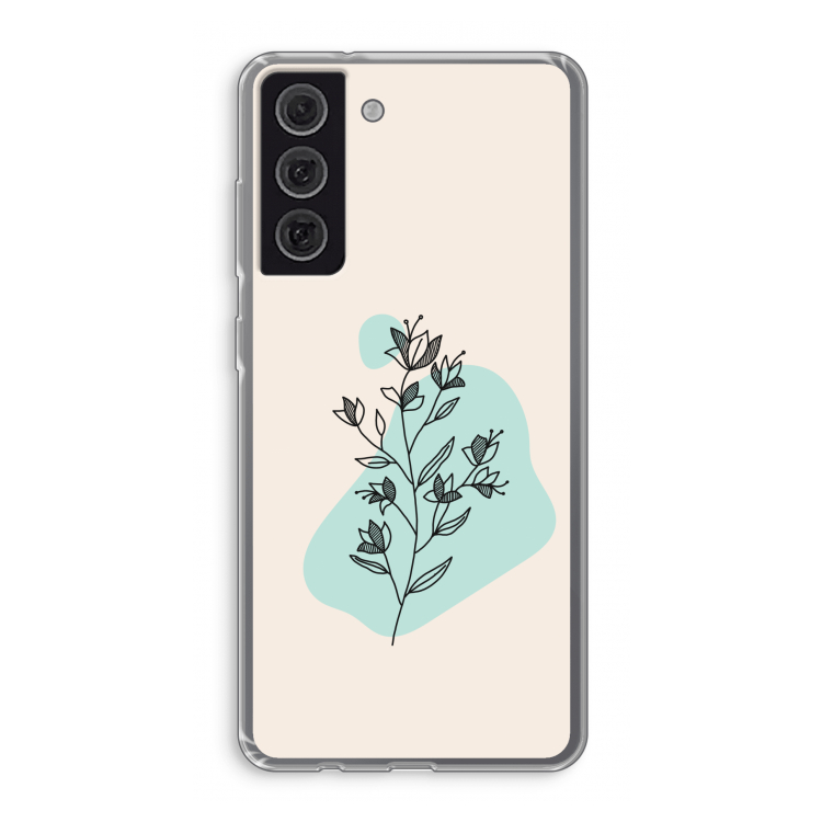 Violets are blue: Samsung Galaxy S21 FE Transparant Hoesje