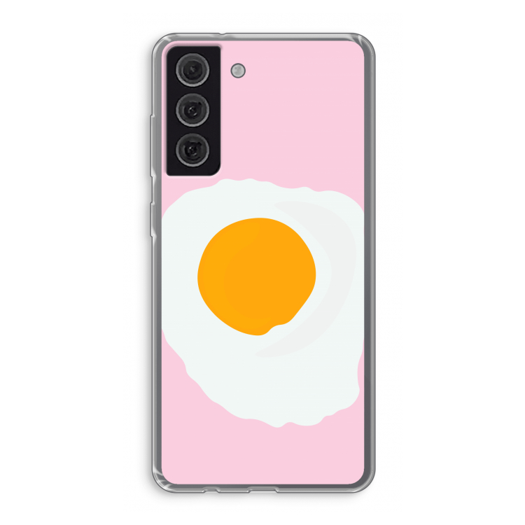 Sunny side up: Samsung Galaxy S21 FE Transparant Hoesje