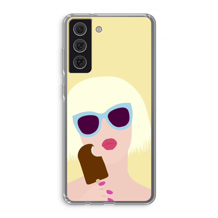 Ice cream: Samsung Galaxy S21 FE Transparant Hoesje
