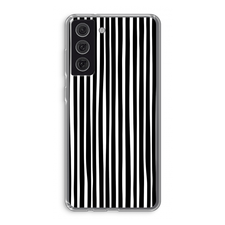 Stripes: Samsung Galaxy S21 FE Transparant Hoesje