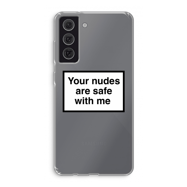 Safe with me: Samsung Galaxy S21 FE Transparant Hoesje