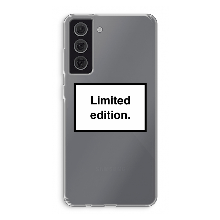 Limited edition: Samsung Galaxy S21 FE Transparant Hoesje