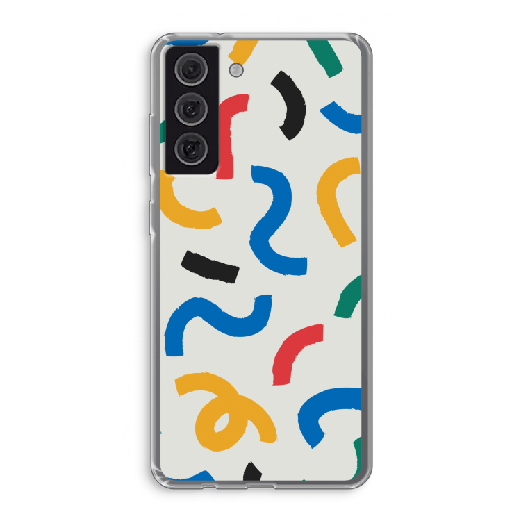 Illustratieve pop 2: Samsung Galaxy S21 FE Transparant Hoesje