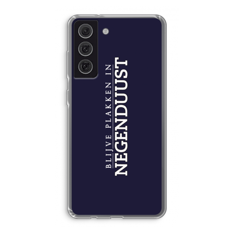 Blijve plakken in Negenduust: Samsung Galaxy S21 FE Transparant Hoesje