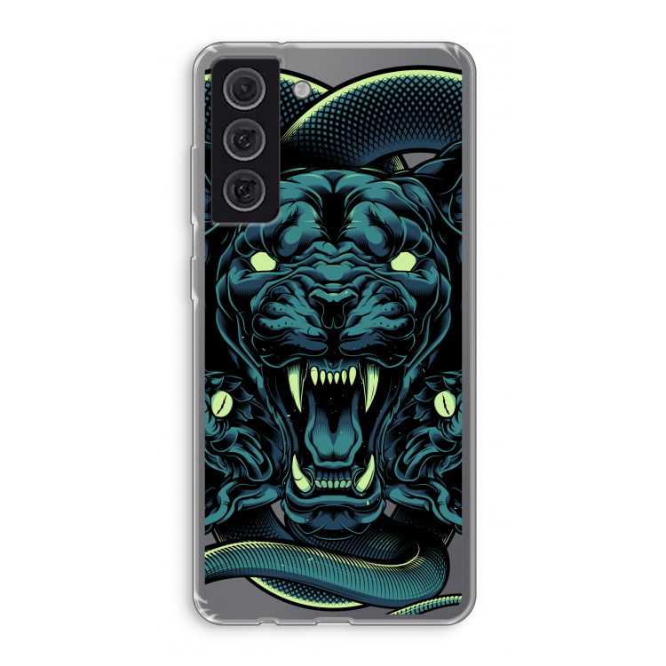 Cougar and Vipers: Samsung Galaxy S21 FE Transparant Hoesje