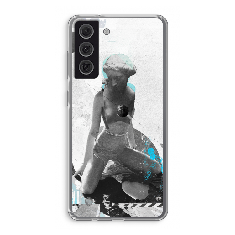 I will not feel a thing: Samsung Galaxy S21 FE Transparant Hoesje