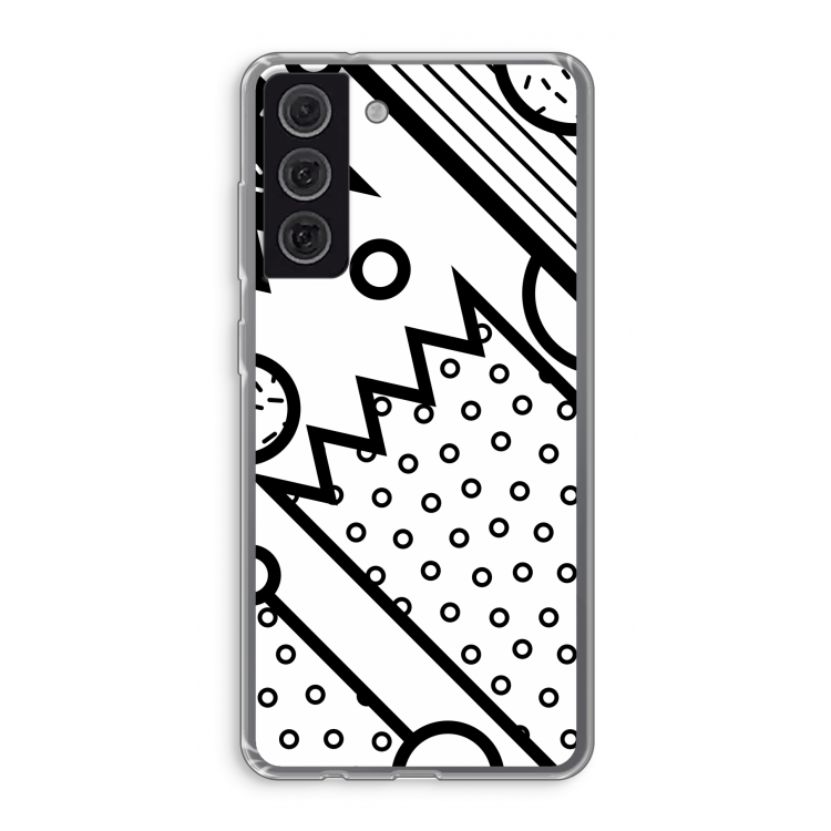 Pop Art #4: Samsung Galaxy S21 FE Transparant Hoesje