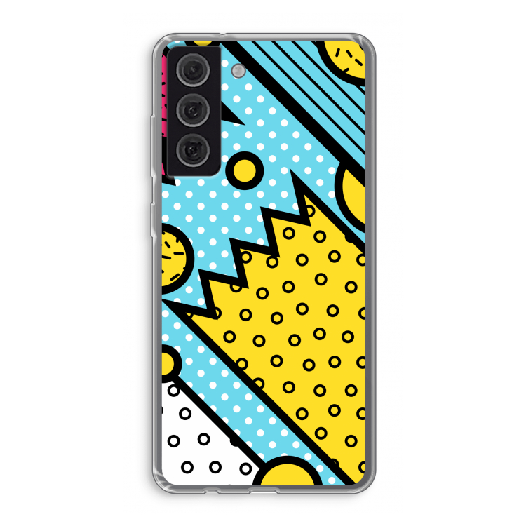 Pop Art #1: Samsung Galaxy S21 FE Transparant Hoesje