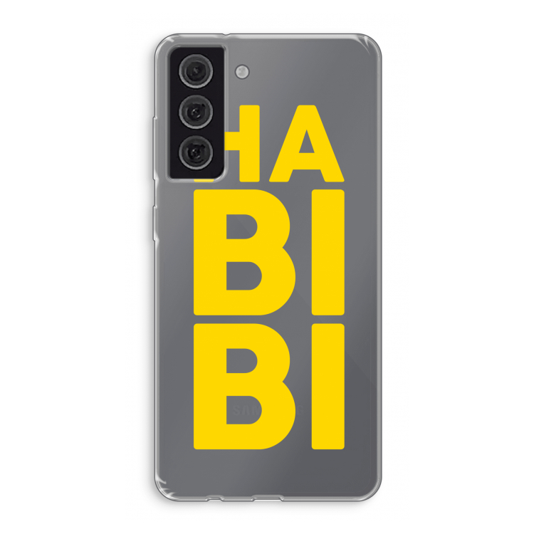 Habibi Majorelle : Samsung Galaxy S21 FE Transparant Hoesje