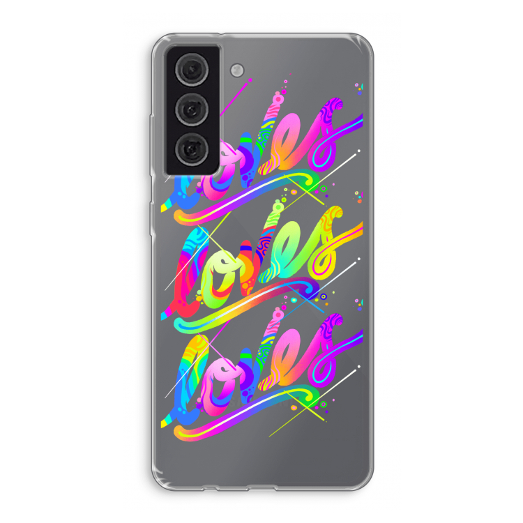 Loves: Samsung Galaxy S21 FE Transparant Hoesje