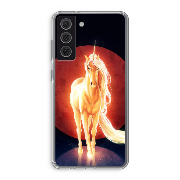 Last Unicorn: Samsung Galaxy S21 FE Transparant Hoesje