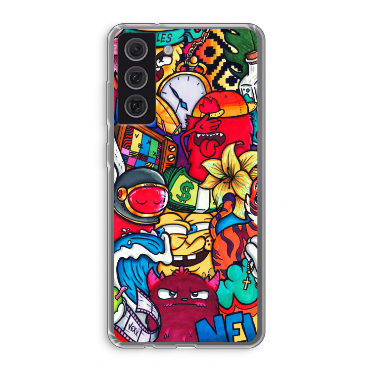 No Rules: Samsung Galaxy S21 FE Transparant Hoesje