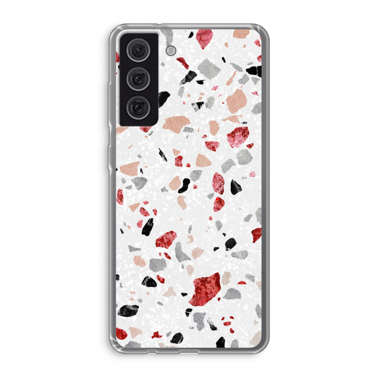 Terrazzo N°12: Samsung Galaxy S21 FE Transparant Hoesje