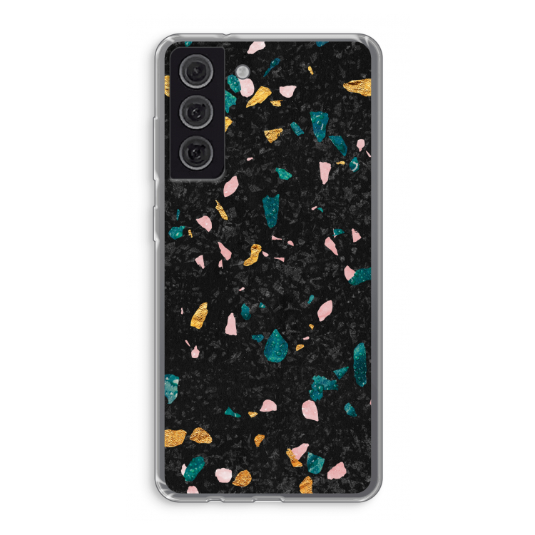 Terrazzo N°10: Samsung Galaxy S21 FE Transparant Hoesje