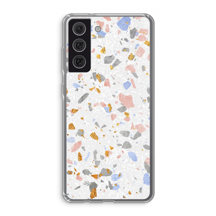 Terrazzo N°8: Samsung Galaxy S21 FE Transparant Hoesje