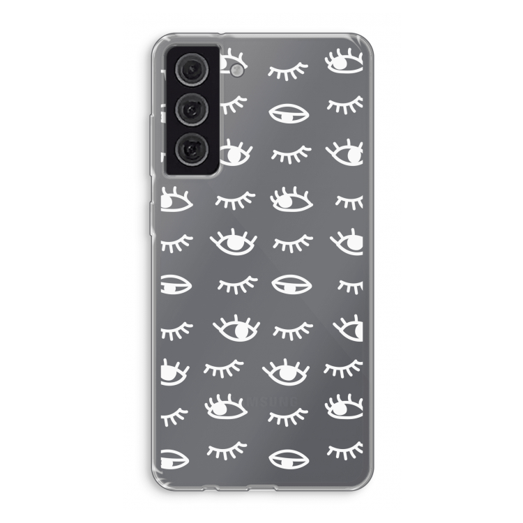 Eye pattern #3: Samsung Galaxy S21 FE Transparant Hoesje