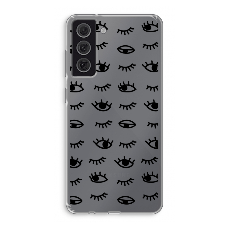 Eye pattern #2: Samsung Galaxy S21 FE Transparant Hoesje