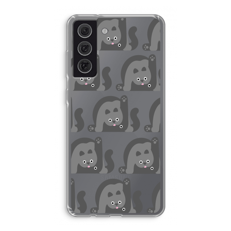 Cats: Samsung Galaxy S21 FE Transparant Hoesje