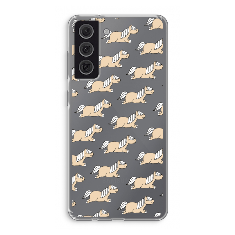 Ponys: Samsung Galaxy S21 FE Transparant Hoesje