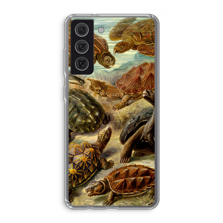 Haeckel Chelonia: Samsung Galaxy S21 FE Transparant Hoesje