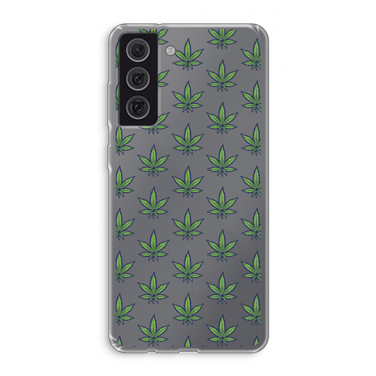 Weed: Samsung Galaxy S21 FE Transparant Hoesje