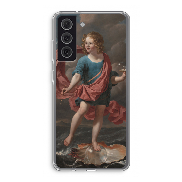 Soap Bubbles: Samsung Galaxy S21 FE Transparant Hoesje