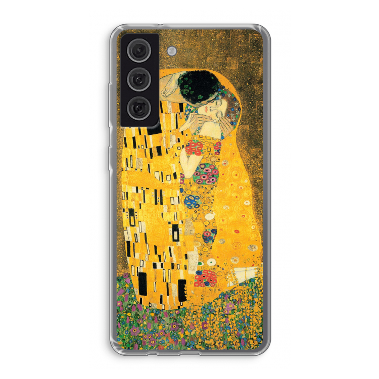 Der Kuss: Samsung Galaxy S21 FE Transparant Hoesje