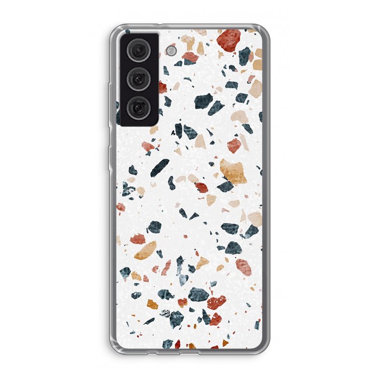 Terrazzo N°4: Samsung Galaxy S21 FE Transparant Hoesje
