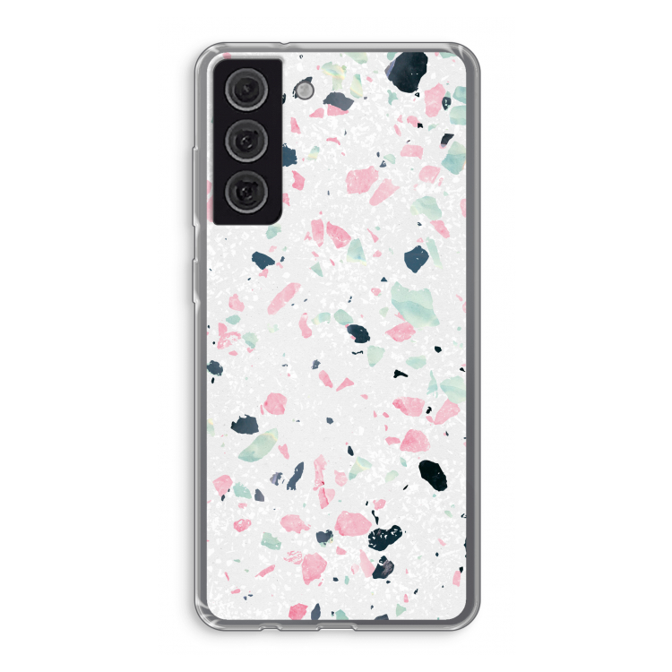 Terrazzo N°3: Samsung Galaxy S21 FE Transparant Hoesje