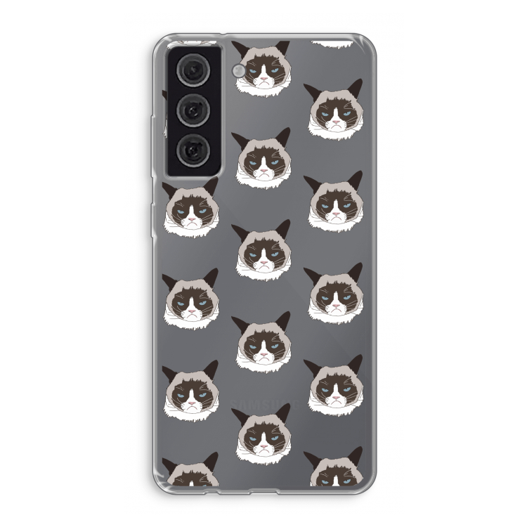 It's a Purrr Case: Samsung Galaxy S21 FE Transparant Hoesje