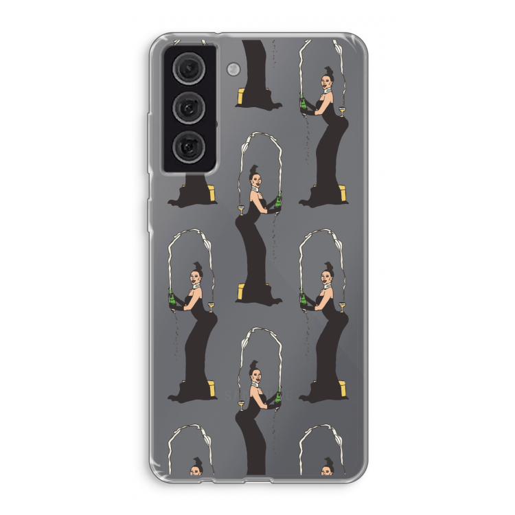 Pop Some Kim: Samsung Galaxy S21 FE Transparant Hoesje