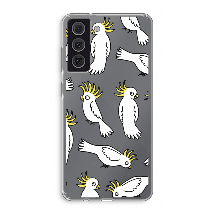 Papegaai: Samsung Galaxy S21 FE Transparant Hoesje