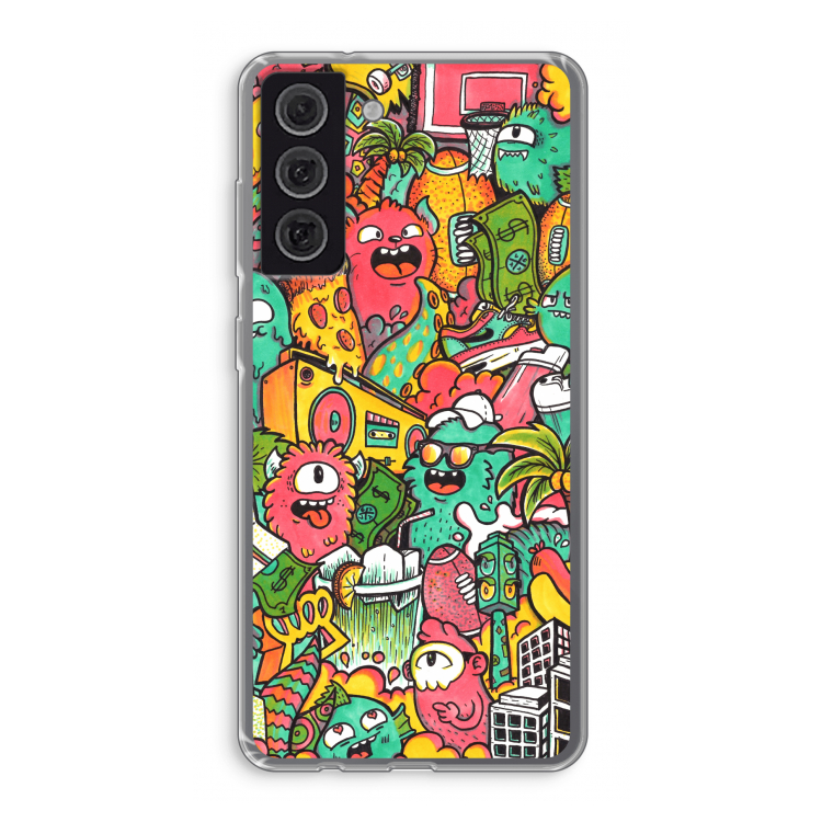 Vexx City: Samsung Galaxy S21 FE Transparant Hoesje