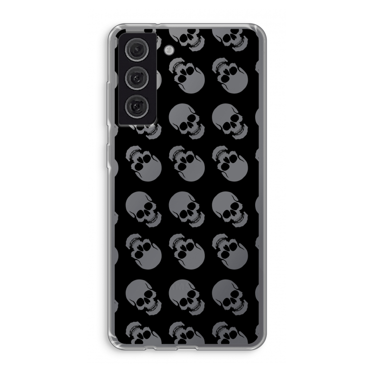 Musketon Skulls: Samsung Galaxy S21 FE Transparant Hoesje