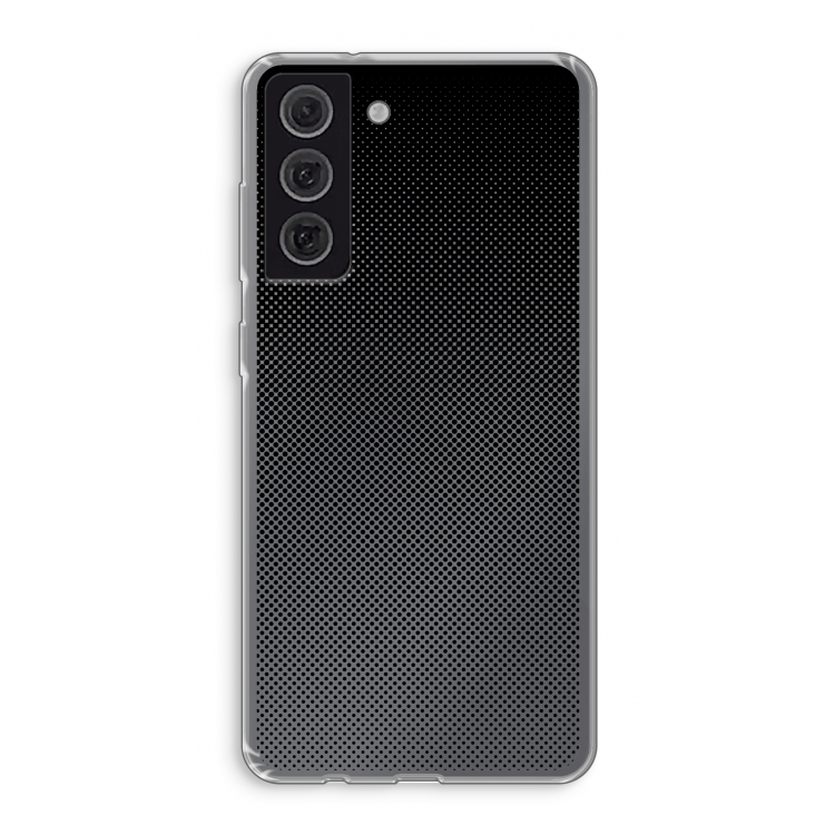 Musketon Halftone: Samsung Galaxy S21 FE Transparant Hoesje