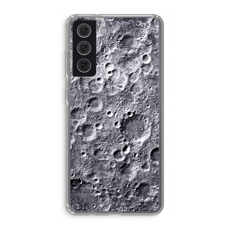 Maanlandschap: Samsung Galaxy S21 FE Transparant Hoesje