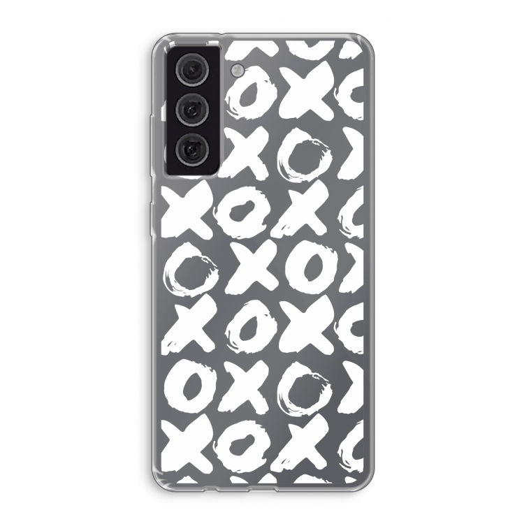 XOXO: Samsung Galaxy S21 FE Transparant Hoesje