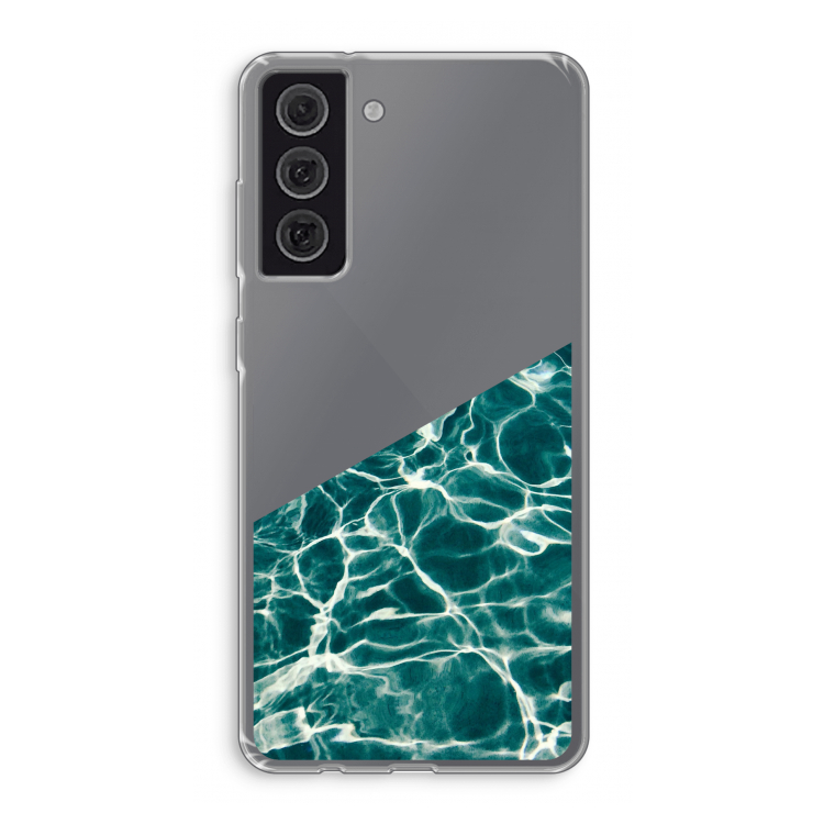 Weerkaatsing water: Samsung Galaxy S21 FE Transparant Hoesje