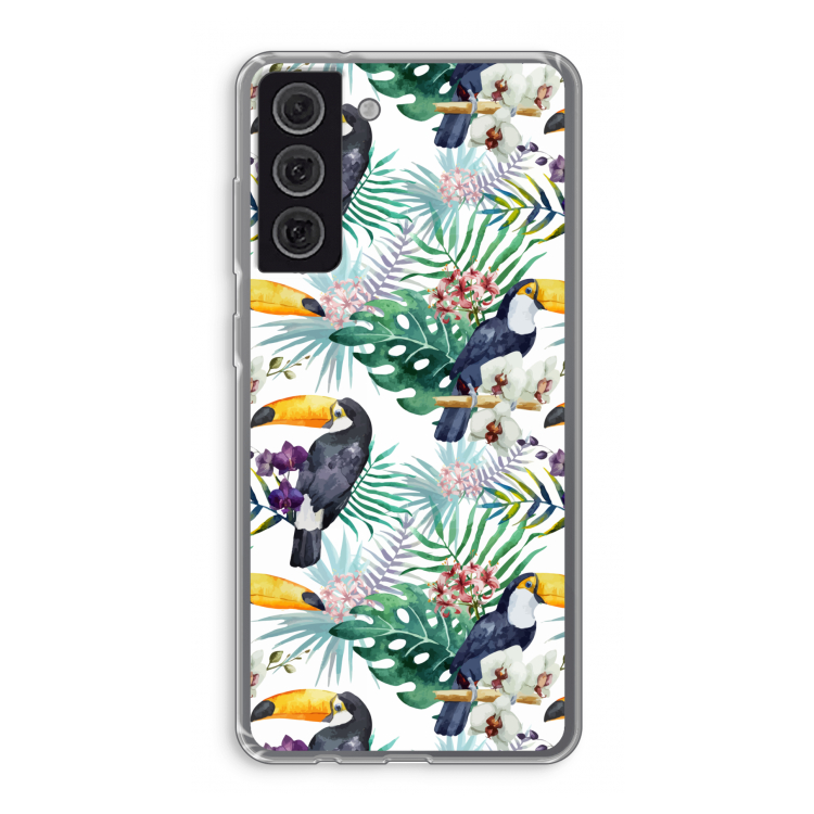 Tukans: Samsung Galaxy S21 FE Transparant Hoesje