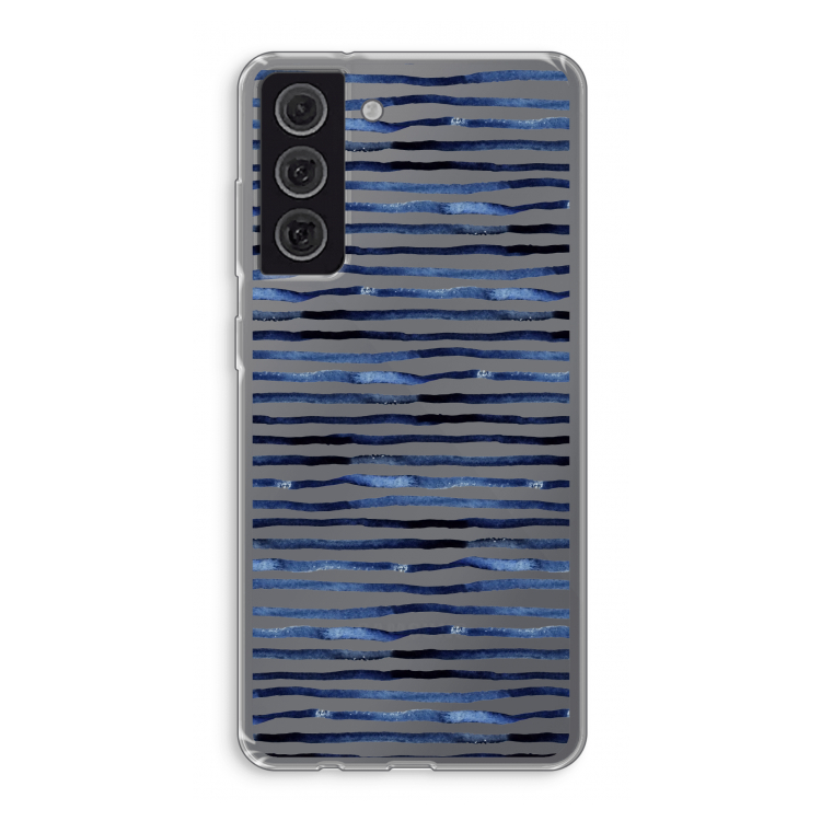 Verrassende lijnen: Samsung Galaxy S21 FE Transparant Hoesje
