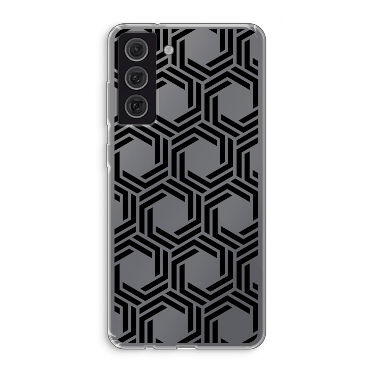 Geometrisch patroon: Samsung Galaxy S21 FE Transparant Hoesje