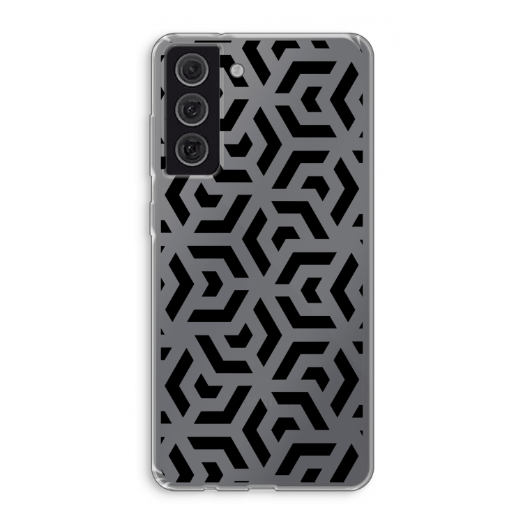 Crazy pattern: Samsung Galaxy S21 FE Transparant Hoesje