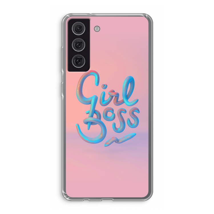 Girl boss: Samsung Galaxy S21 FE Transparant Hoesje